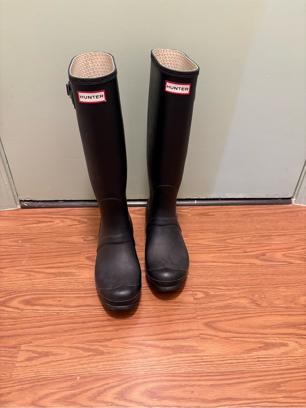 Hunter Black Tall Waterproof Rain Boots